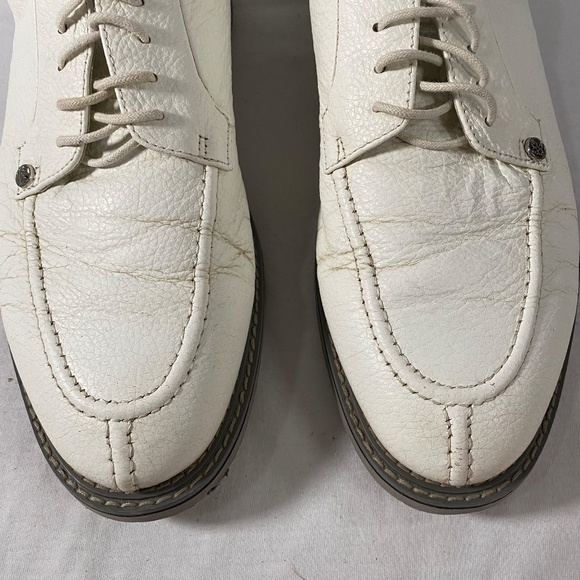 G/Fore GFORE Snow White Pebble Leather Split Toe Golf Shoes Mens Size 10.5 main image 6
